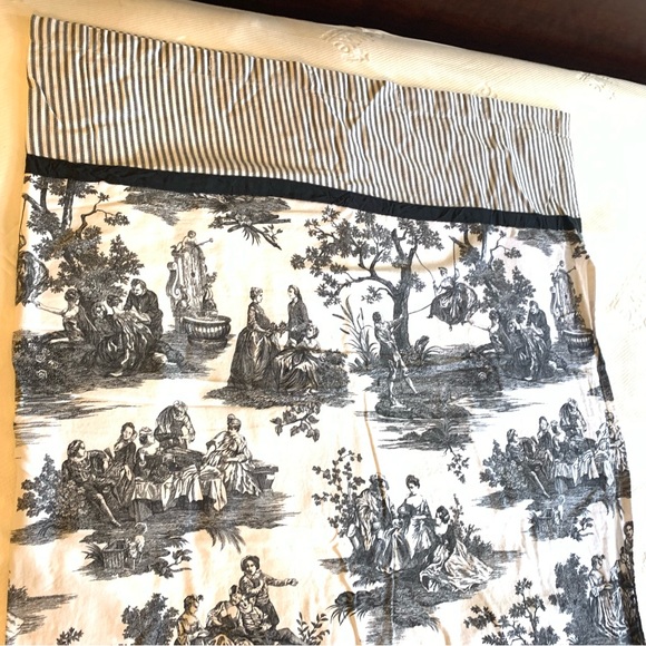 Waverly Bath Waverly Country Life Shower Curtain Black Toile French